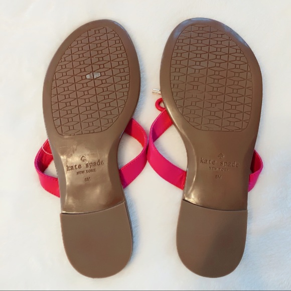 Kate Spade Charles Flat Sandals in Deep Pink - Picture 3 of 4